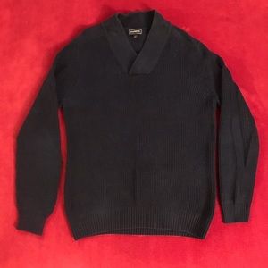 Express V-Neck Sweater (Navy, size Medium)